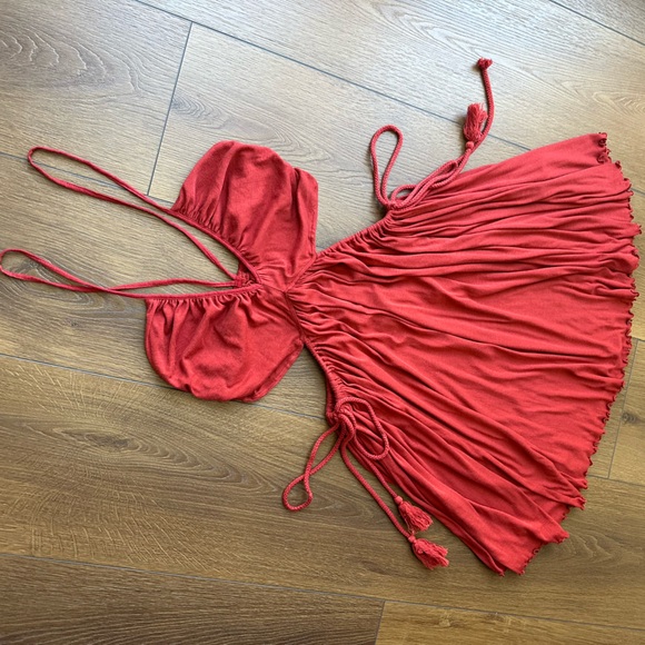 Free People Burnt Red Dress - Picture 5 of 13